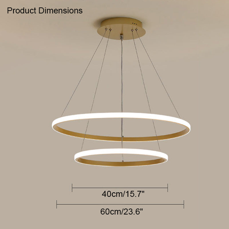 WOMO Tiered Led Ring Chandelier-WM2006