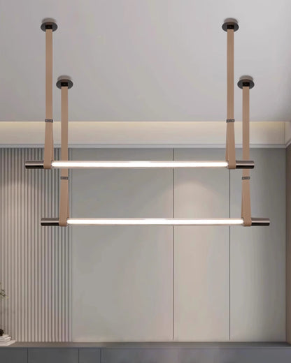 WOMO Leather Linear Pendant Light-WM2550