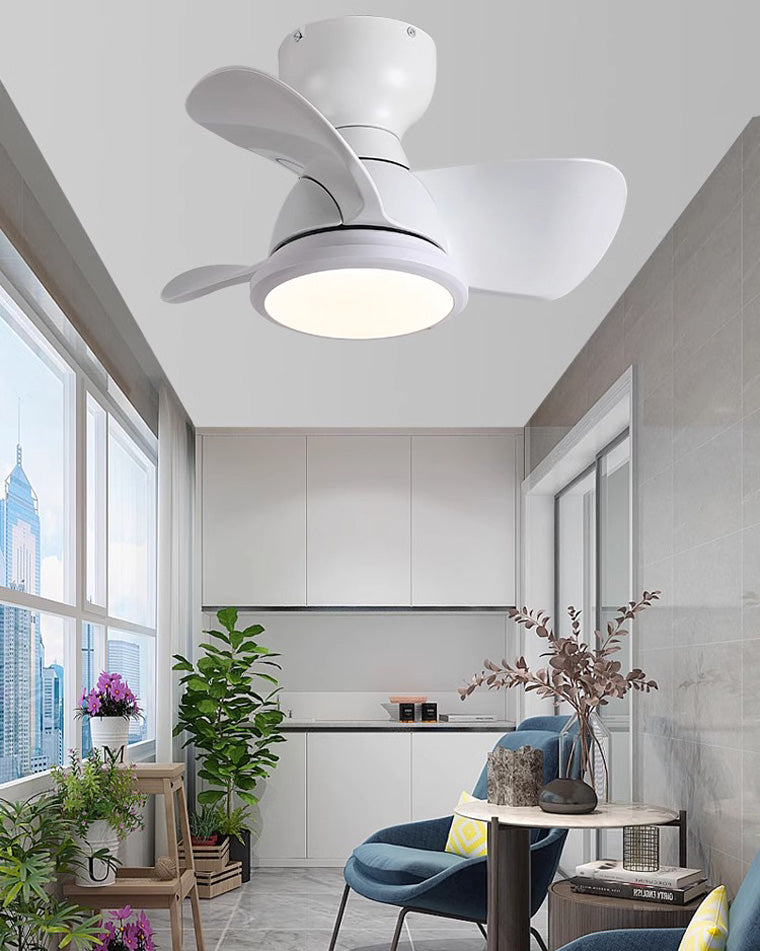 WOMO Small Low Profile Ceiling Fan Lamp-WM5096