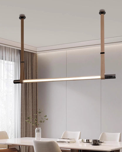 WOMO Leather Linear Pendant Light-WM2550