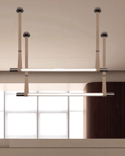 WOMO Leather Linear Pendant Light-WM2550