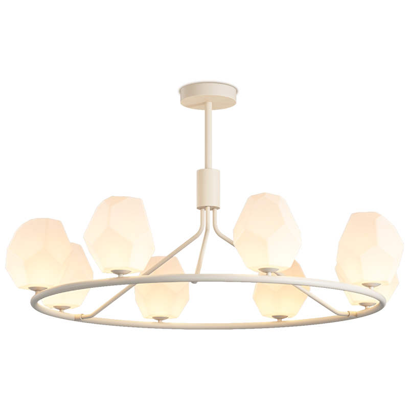 WOMO White Rock Shaded Chandelier-WM2168