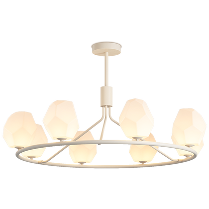 WOMO White Rock Shaded Chandelier-WM2168