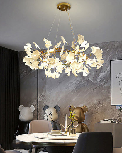 WOMO Gingko Round Chandelier-WM2418