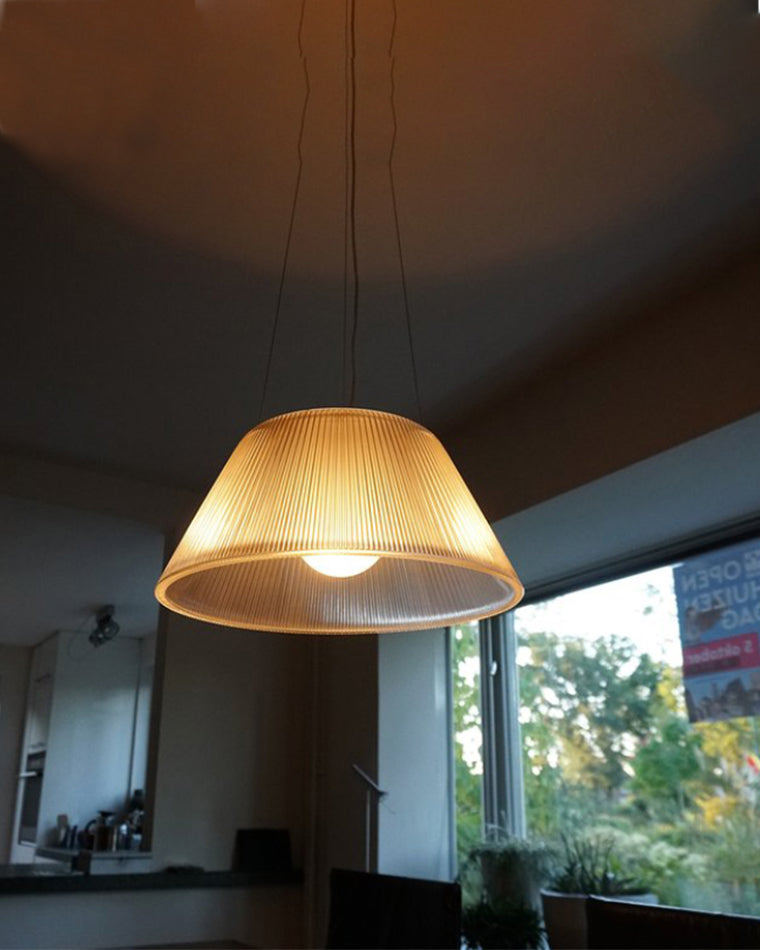 WOMO Conical Drum Glass Pendant Light-WM2788