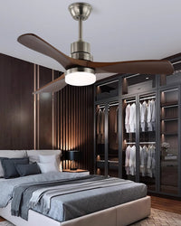 WOMO Mid Century Modern Ceiling Fan Lamp-WM5147