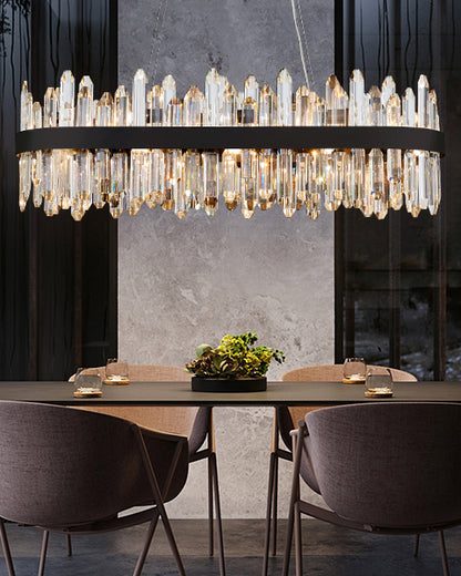 WOMO Rectangular Crystal Chandelier-WM2488b