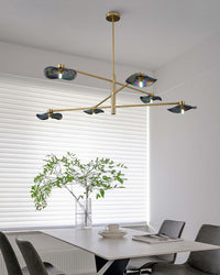 WOMO Lotus Leaf Arm Chandelier-WM2607