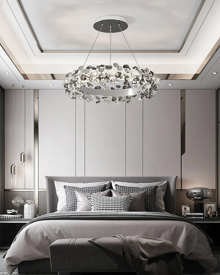 WOMO Tiered Circular Crystal Chandelier-WM2726