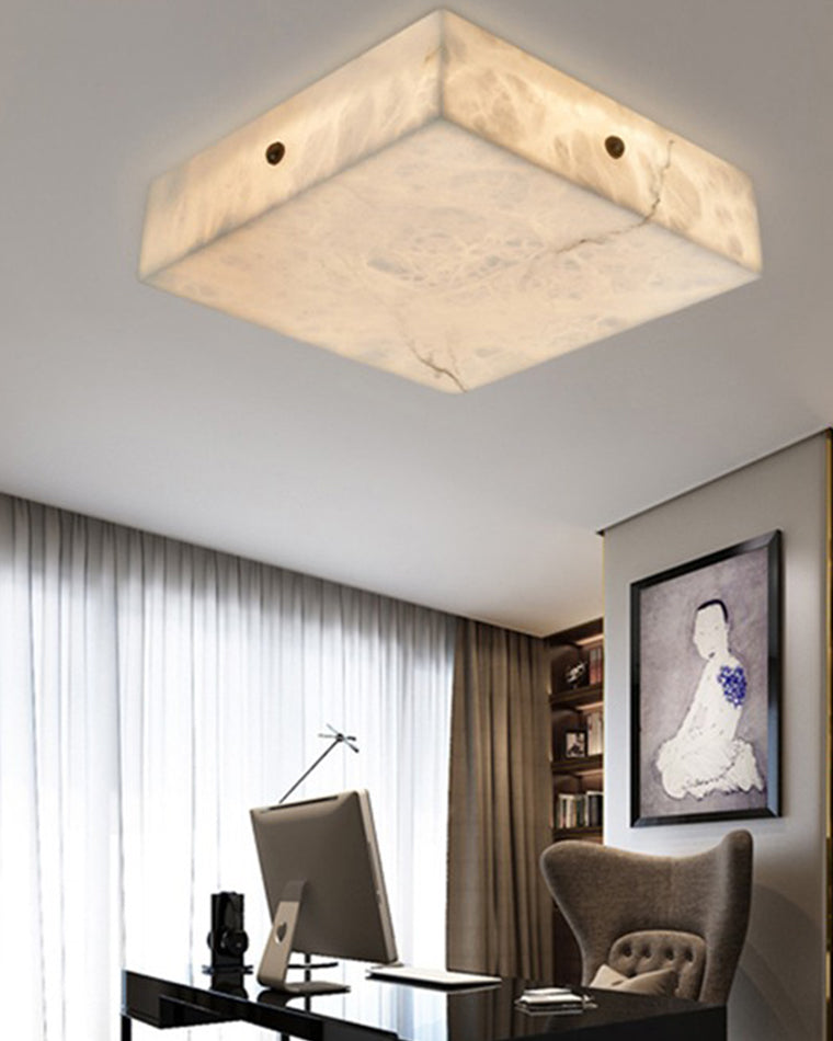 WOMO Alabaster Square Ceiling Light-WM1136