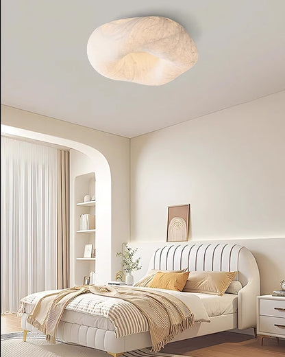 WOMO Japandi Silk Flush Mount Ceiling Light-WM1144