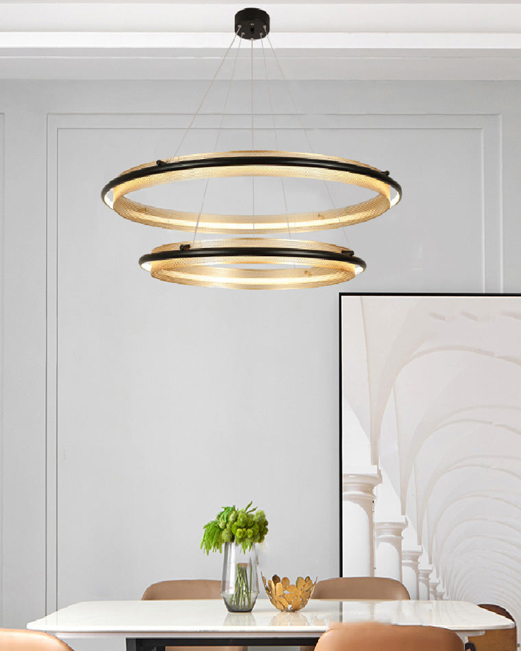 WOMO Tiered Circular Led Chandelier-WM2119b