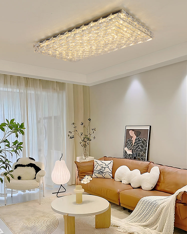 WOMO Square Crystal Ceiling Light-WM1141