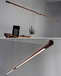 WOMO Walnut Linear Led Pendant Light-WM2520