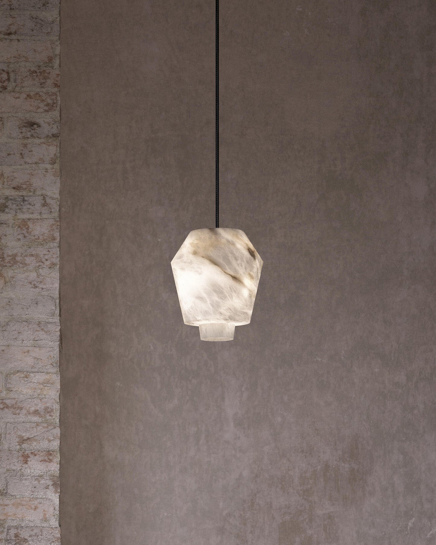 WOMO Alix Alabaster Pendant Light-WM2892