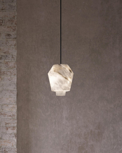 WOMO Alix Alabaster Pendant Light-WM2892