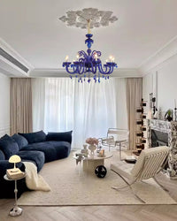WOMO Victorian Blue Crystal Chandelier-WM2348