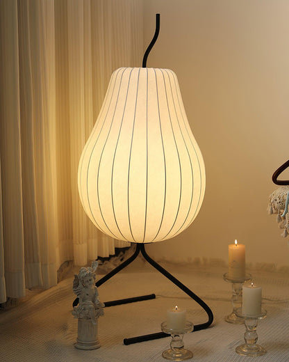 WOMO Pear Lantern Silk Floor Lamp-WM7126