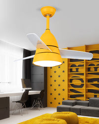 WOMO 3 Blade Tapered Ceiling Fan Lamp-WM5099