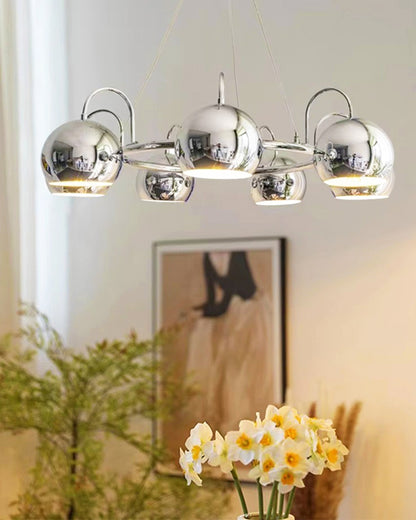 WOMO Chrome Globe Chandelier-WM2720