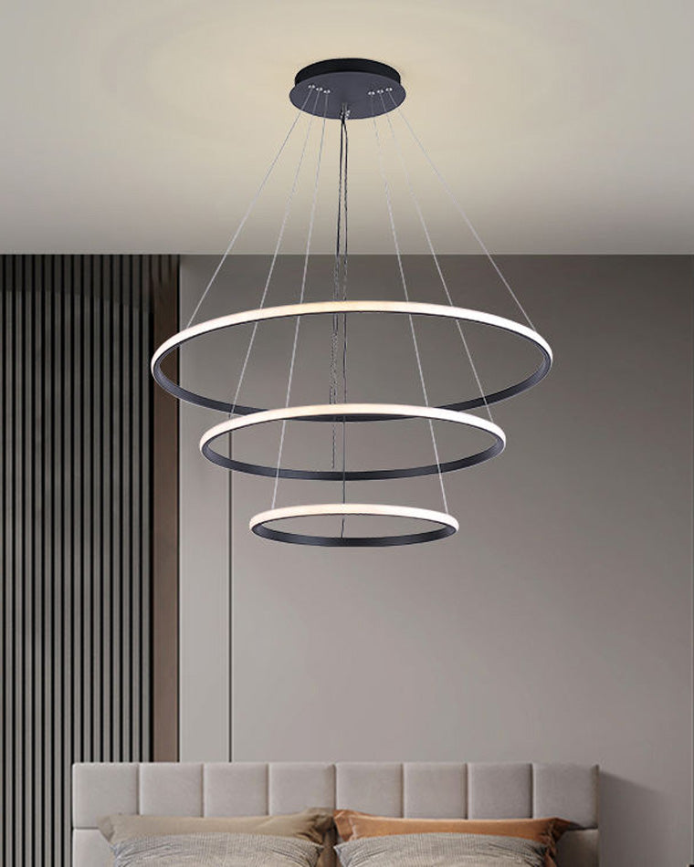 WOMO Tiered Circular Led Chandelier-WM2458