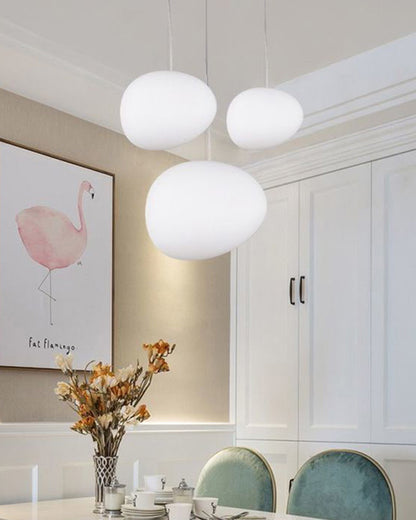 WOMO Egg Asymmetrical Globe Pendant Light-WM2497