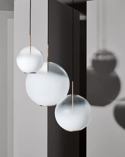 WOMO Milk Glass Globe Pendant Light-WM2674