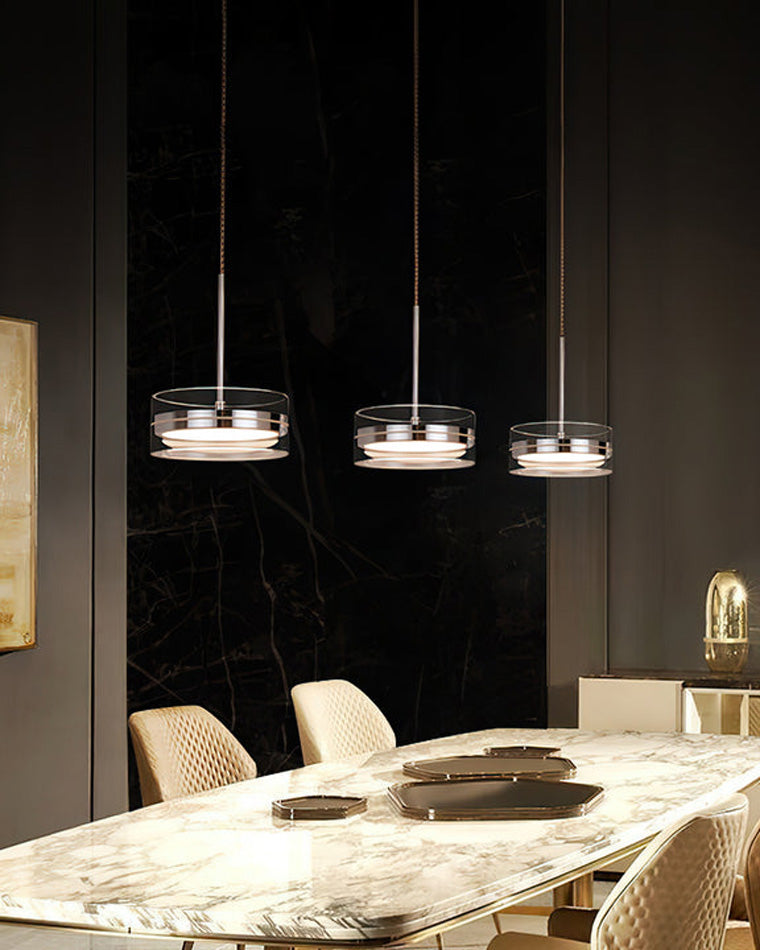 WOMO Small Round Glass Pendant Light-WM2451