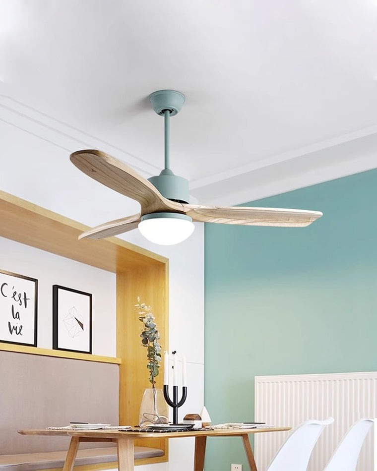 WOMO Mid Century Modern Ceiling Fan Lamp-WM5119