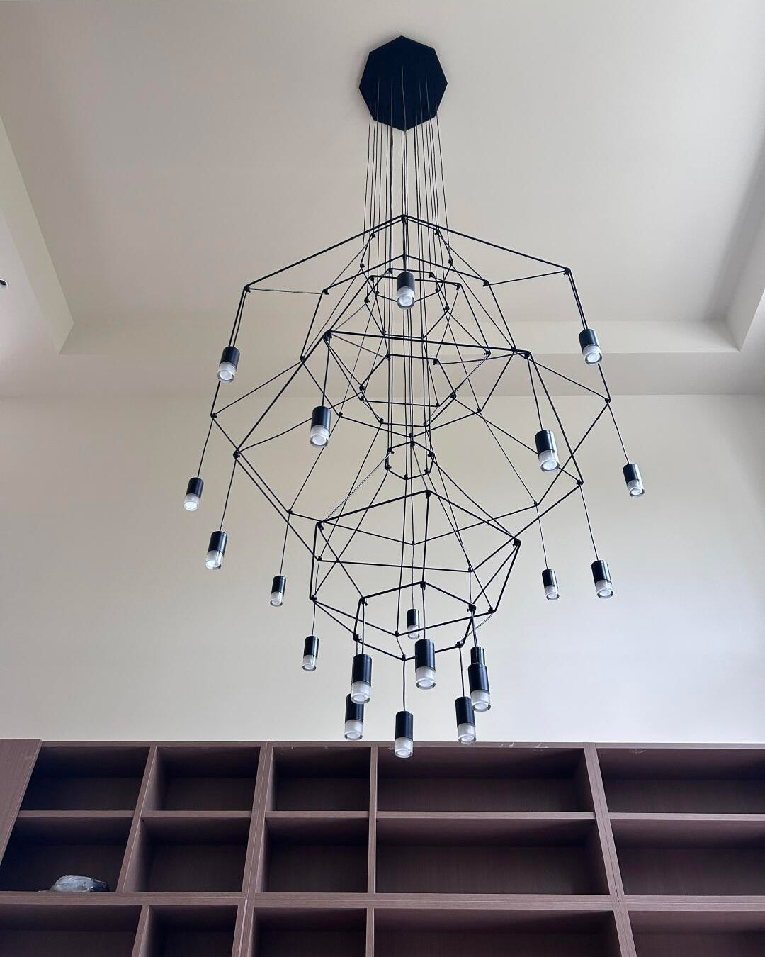 WOMO Wire Tiered Sculptural Chandelier-WM2066