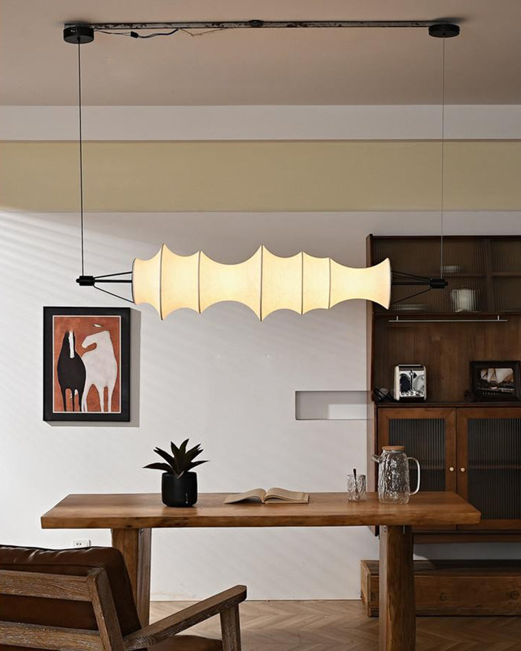 WOMO Fabric Linear Pendant Light-WM2956