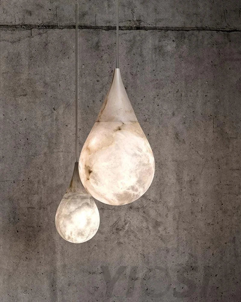 WOMO Alabaster Raindrop Pendant Light-WM2901