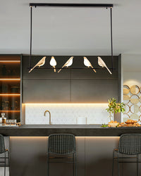 WOMO Gold Bird Linear Chandelier-WM2512b