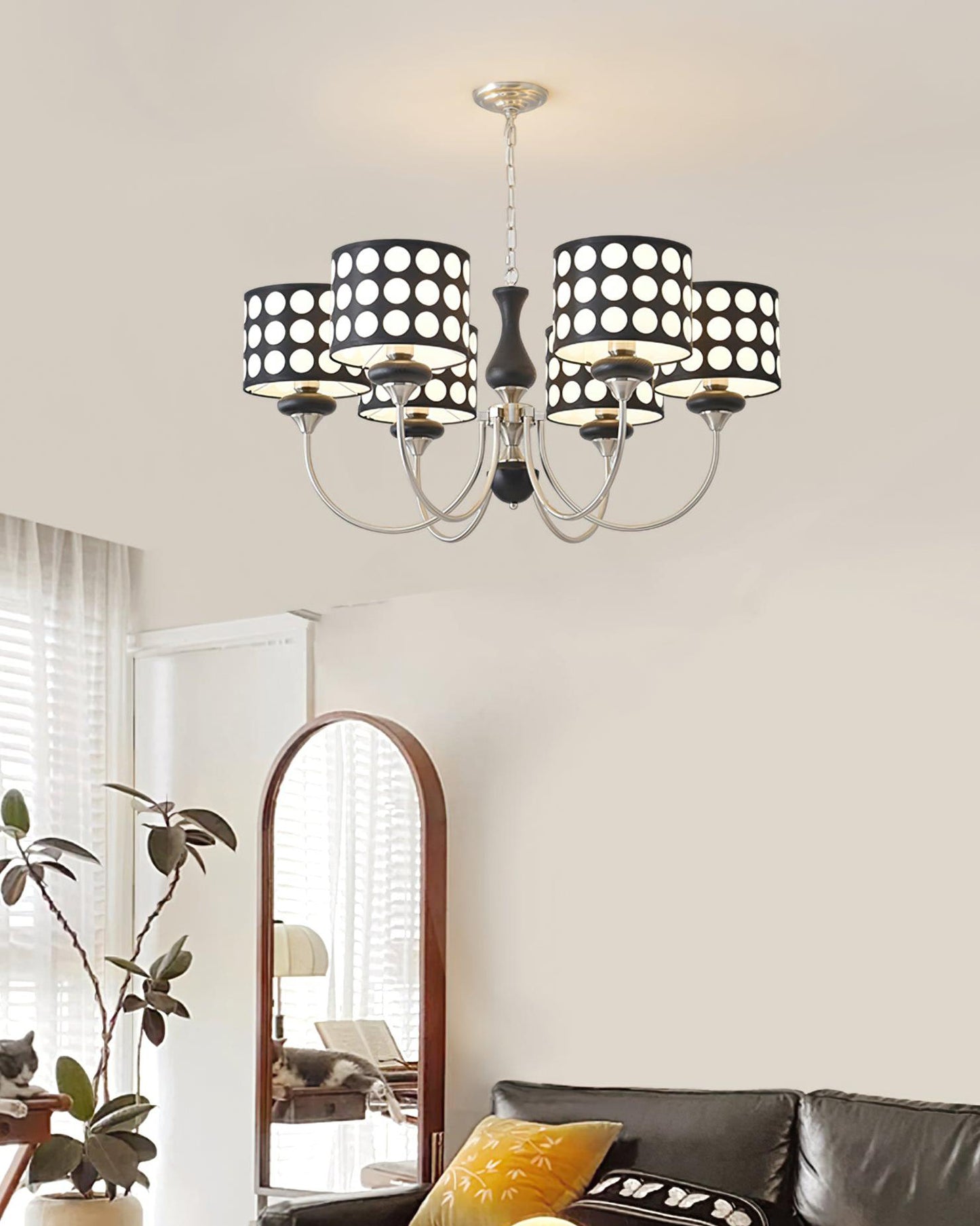 WOMO Polka Shaded Chandelier-WM2913