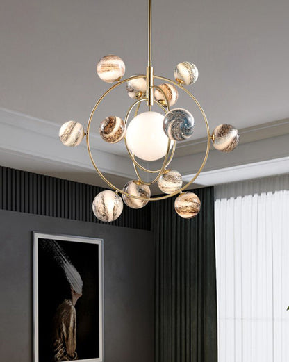 WOMO Planet Glass Chandelier-WM2385