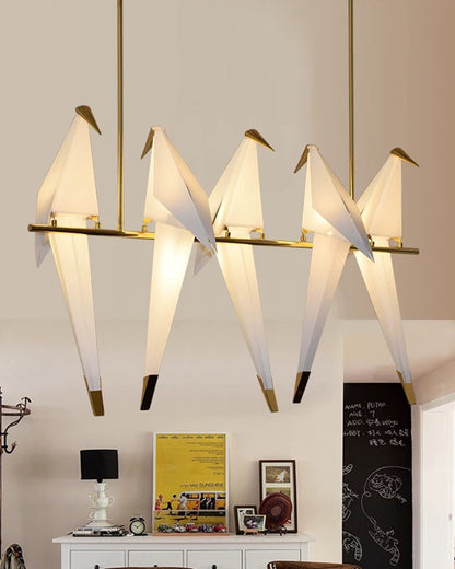 WOMO Origami Bird Linear Chandelier-WM2736