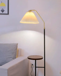 WOMO Pleated Floor Lamp with Tray-WM7079