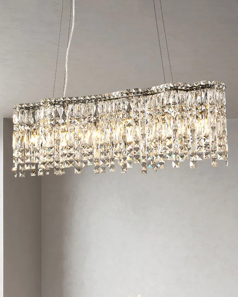 WOMO Flower Chrome Crystal Chandelier-WM2405