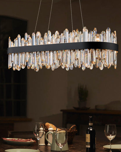 WOMO Rectangular Crystal Chandelier-WM2488b