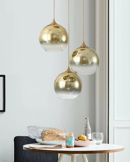 WOMO Coloured Glass Globe Pendant Light-WM2500