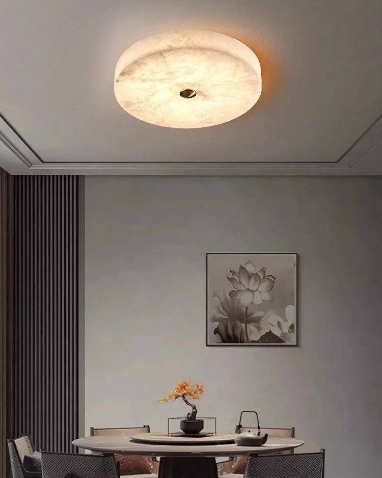 WOMO Modern Round Alabaster Ceiling Light-WM1118