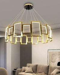 WOMO Rectangular Led Round Chandelier-WM2778