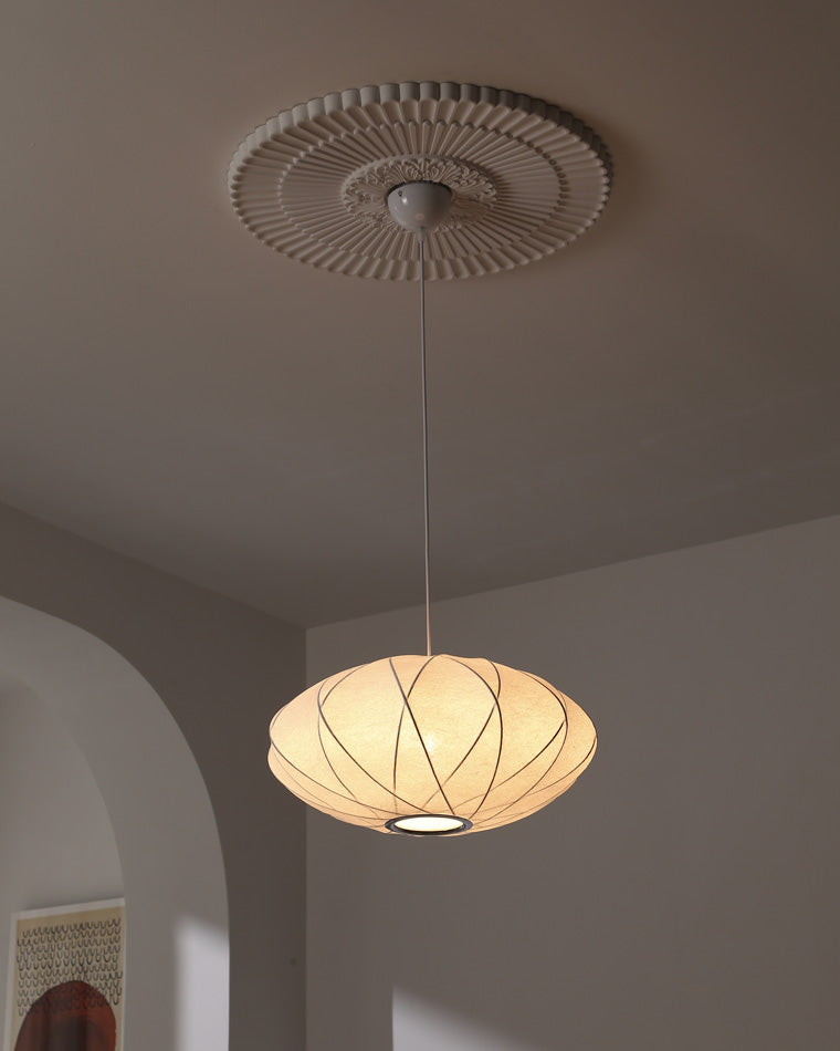 WOMO Flying Saucer Silk Pendant Light-WM2535