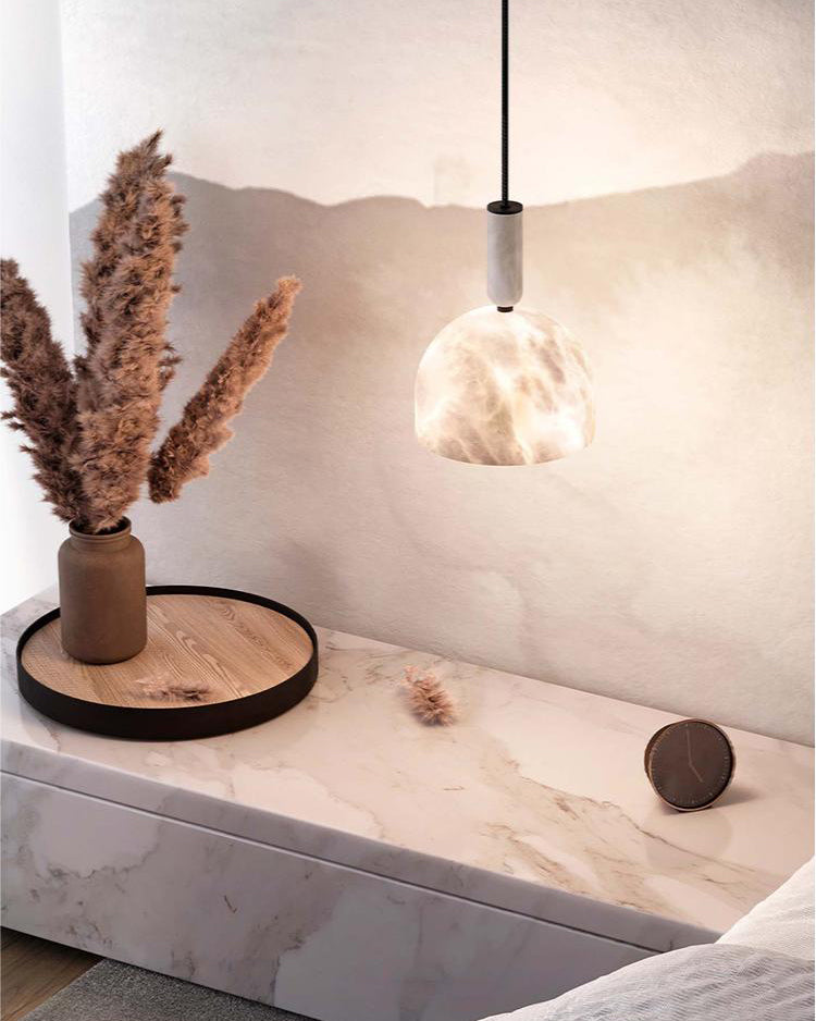 WOMO Oki Alabaster Pendant Light-WM2899