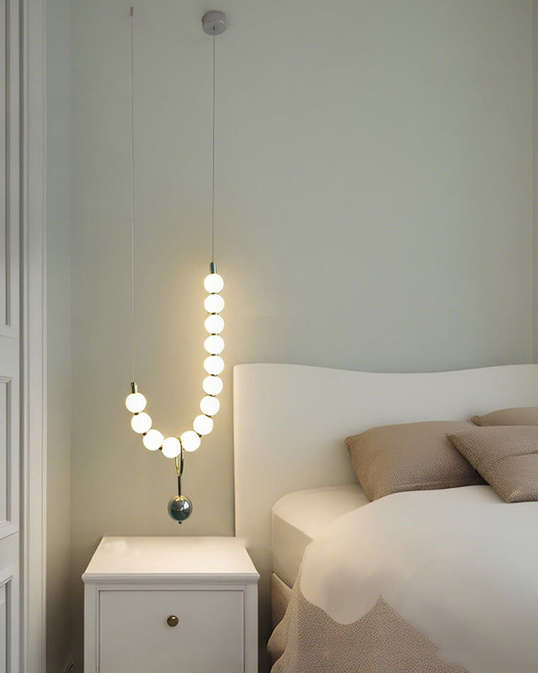WOMO Pearl Brass Globe Chandelier-WM2102e