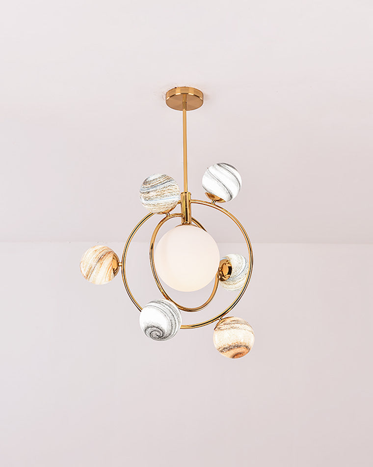 WOMO Planet Glass Chandelier-WM2385