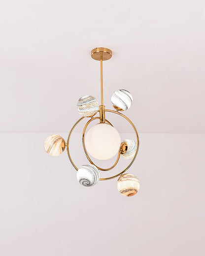 WOMO Planet Glass Chandelier-WM2385