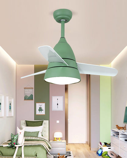 WOMO 3 Blade Tapered Ceiling Fan Lamp-WM5099