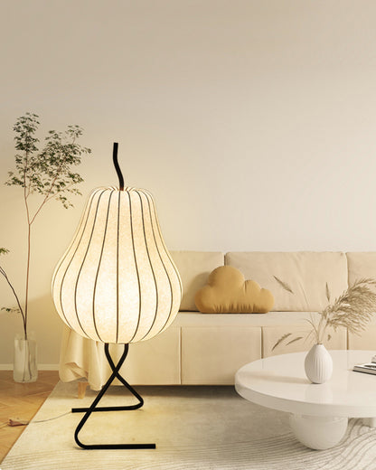 WOMO Pear Lantern Silk Floor Lamp-WM7126