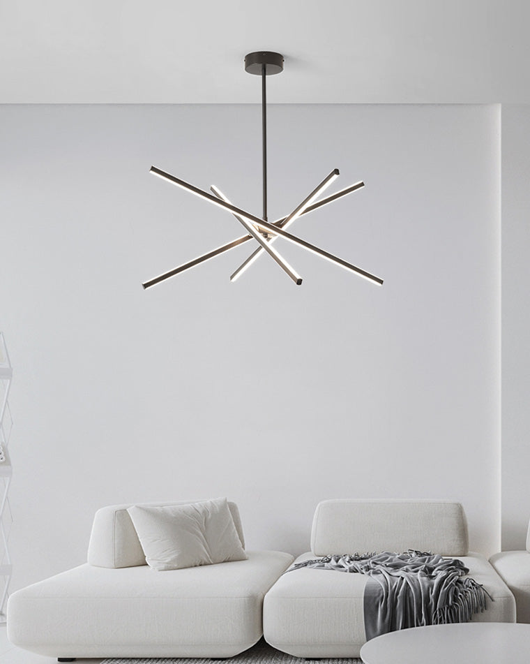 WOMO Brass Stick Led Chandelier-WM2330